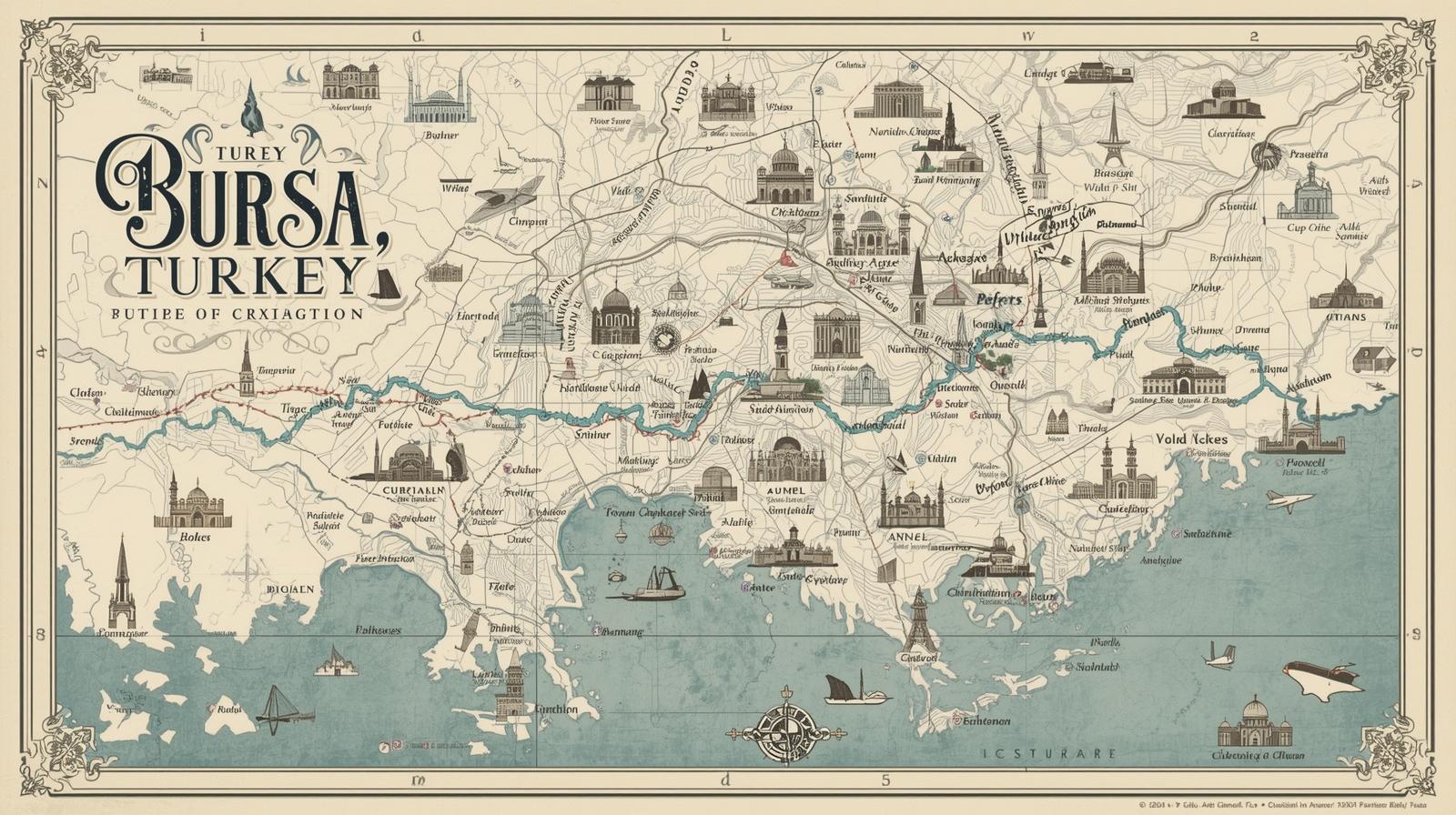 Bursa Gezilecek Yerler Haritası – Bursa’da gezilecek yerler